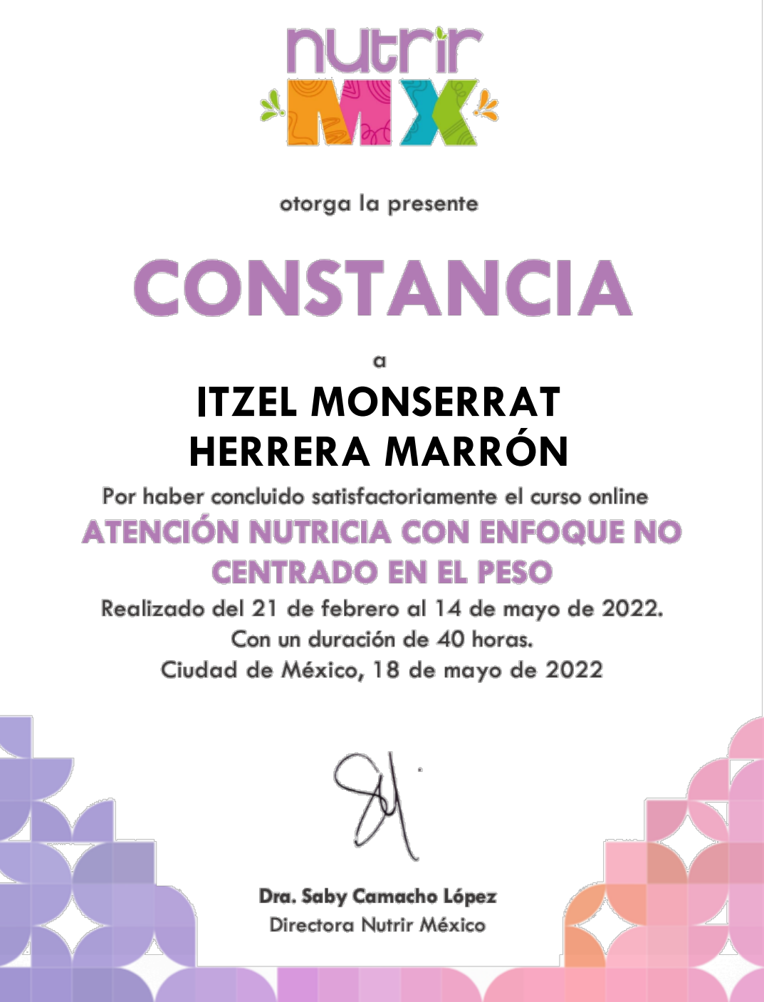 Vista previa del documento Atención no centrada en el peso